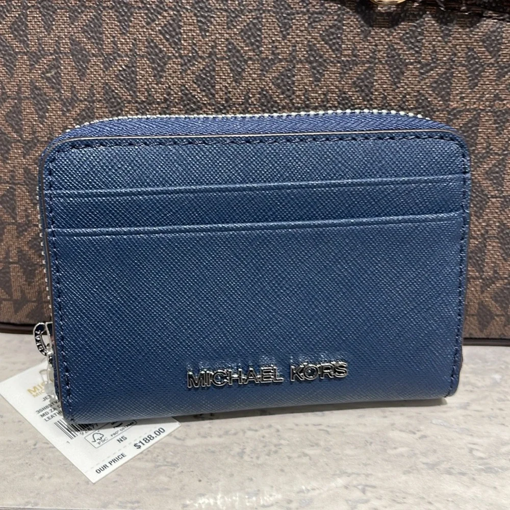 Michael Kors Navy Card Holder